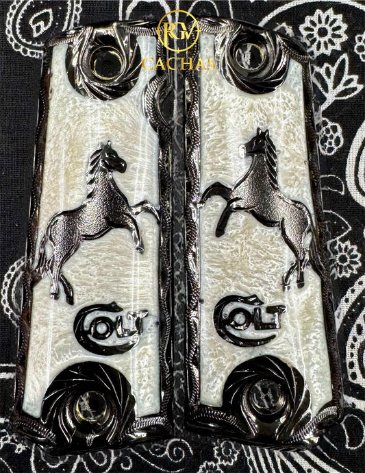 1911 Full Size Colt Logo Horse Grips
