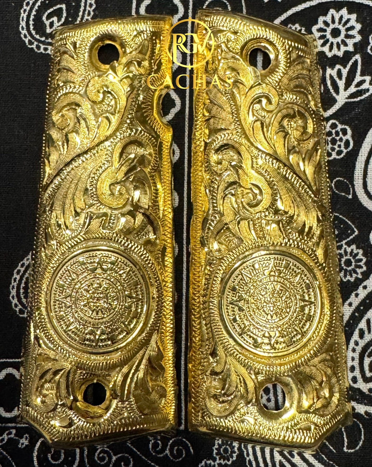 1911 Full Size Calendario Azteca Grips