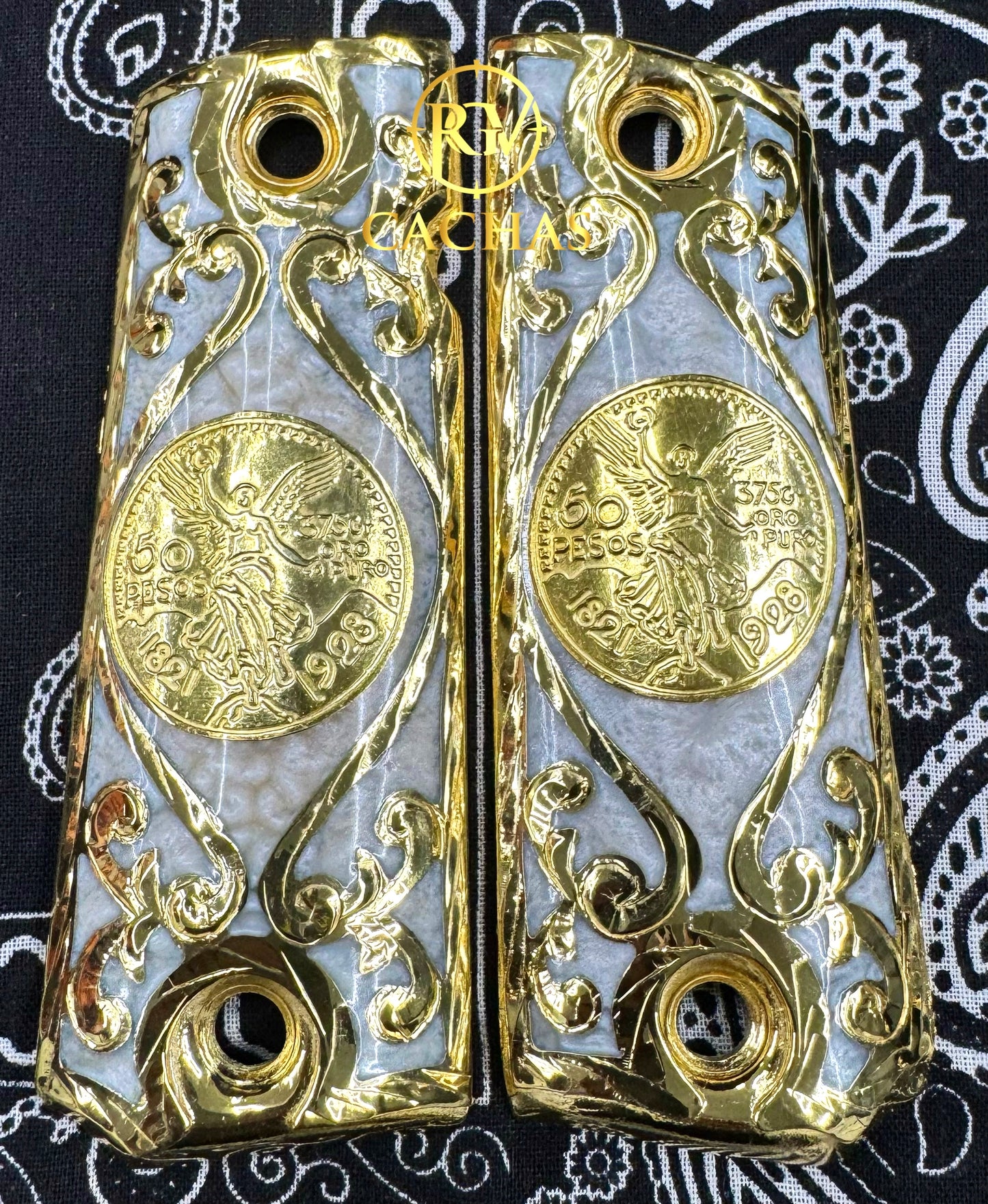 1911 Full Size Centenario Scroll Grips