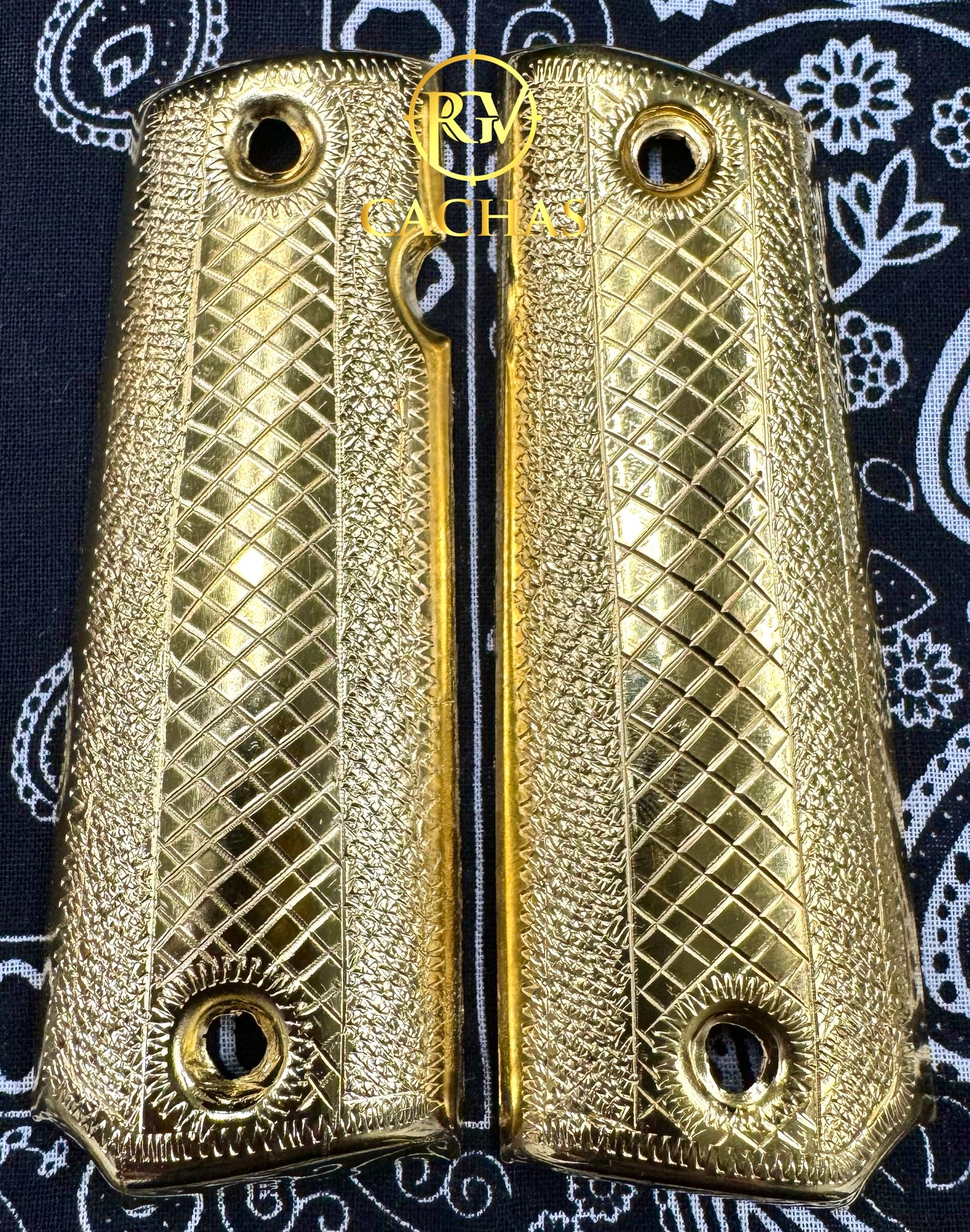 1911 Full Size Checkered Grips