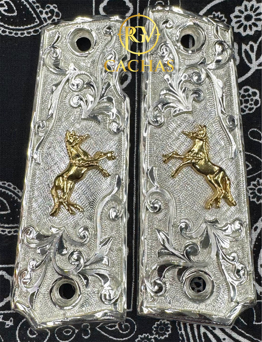 1911 Full Size Colt Horse Scroll Grips