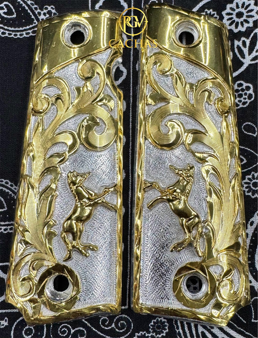 1911 Full Size Colt Horse Scroll Grips