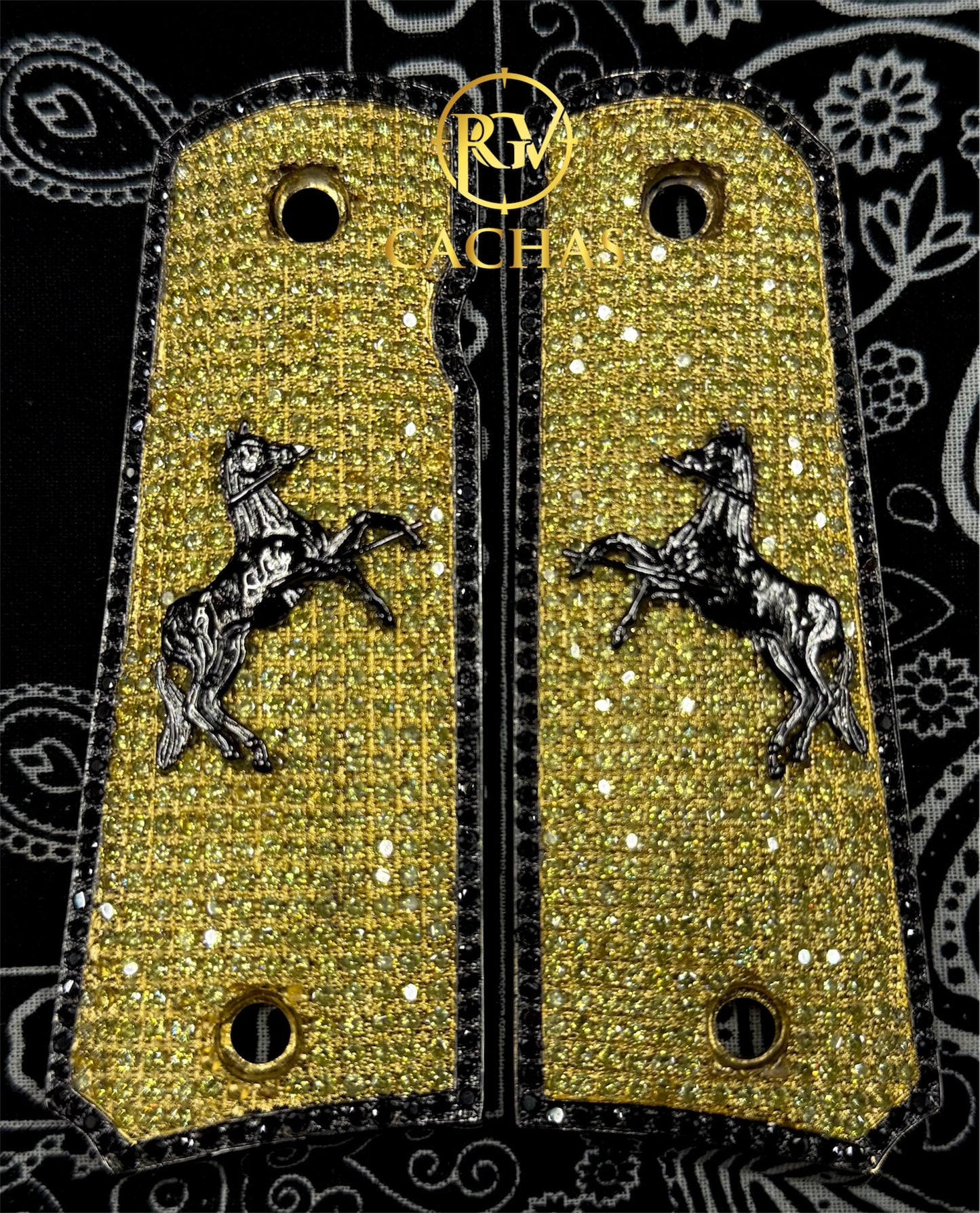 1911 Full Size Colt Horse CZ Grips