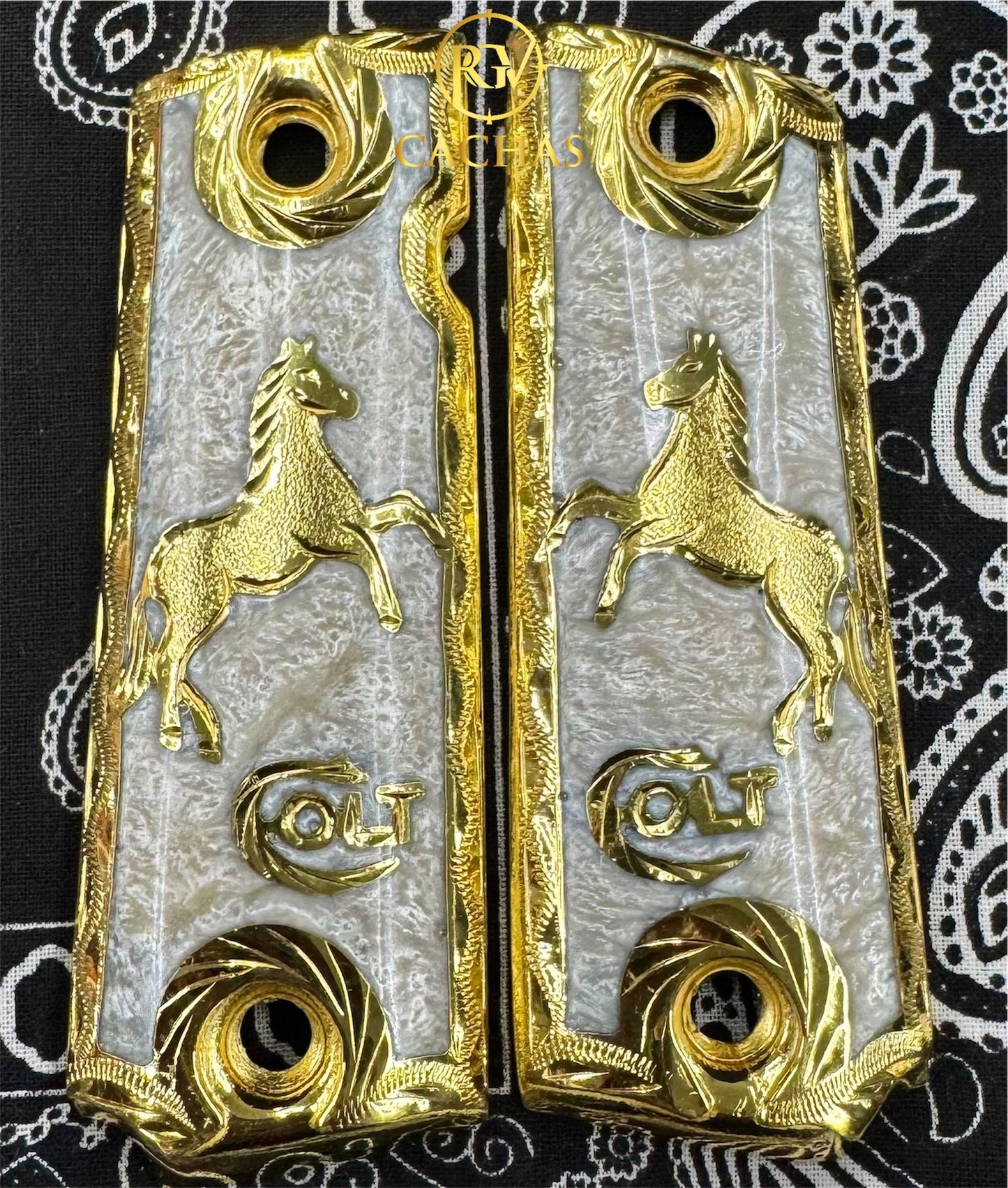 1911 Full Size Horse Colt Logo Grips