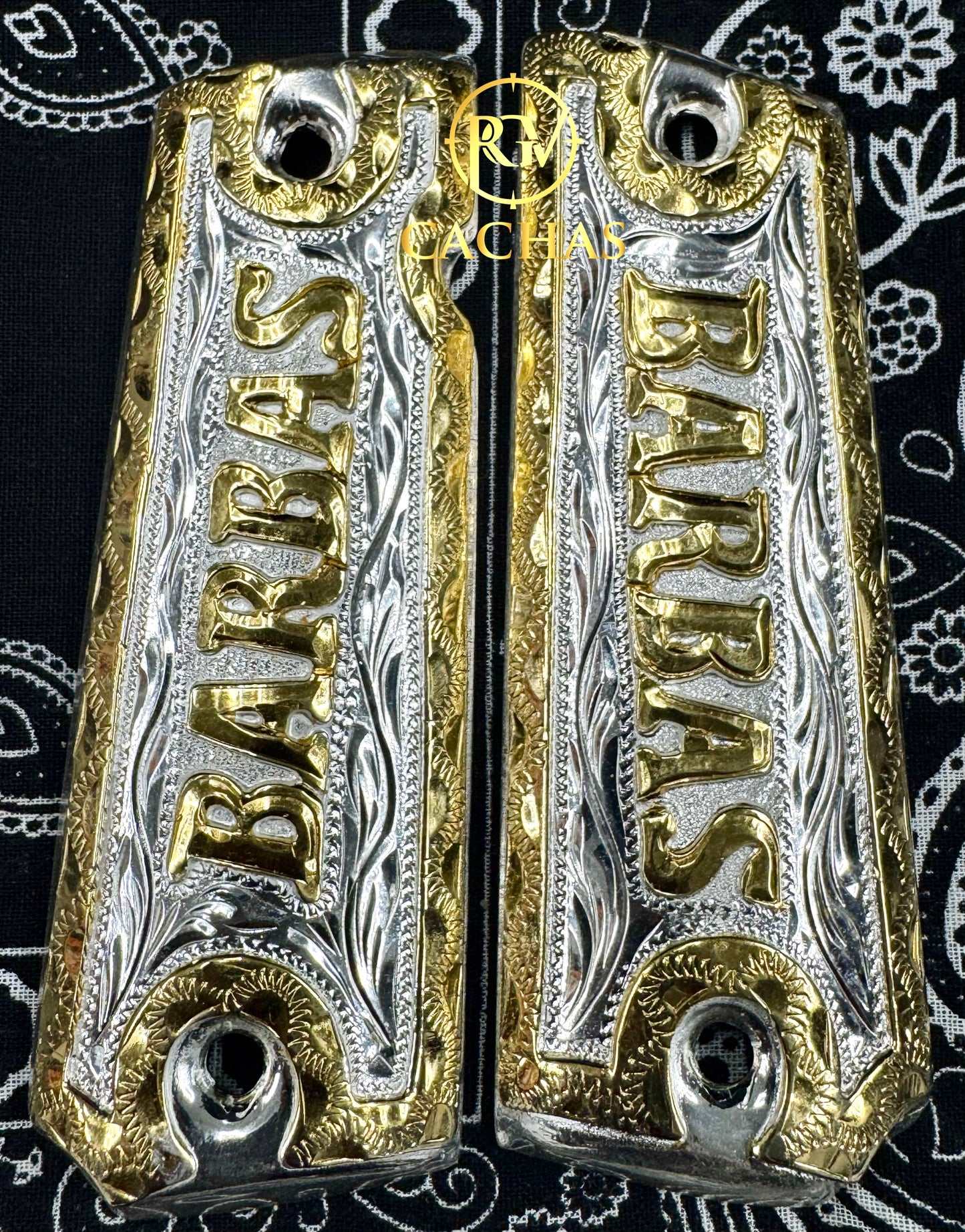 1911 Full Size Barbas Name Grips