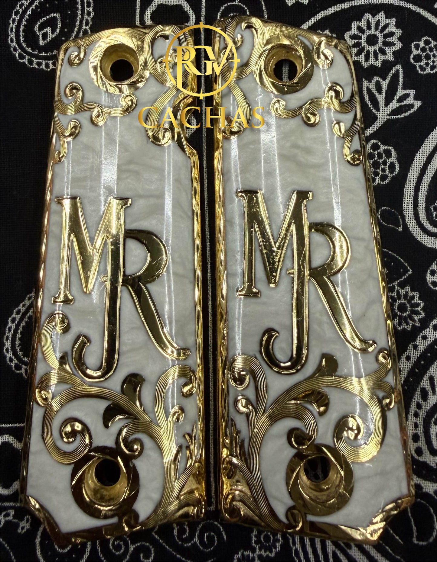 1911 Full Size Custom Initials Grips