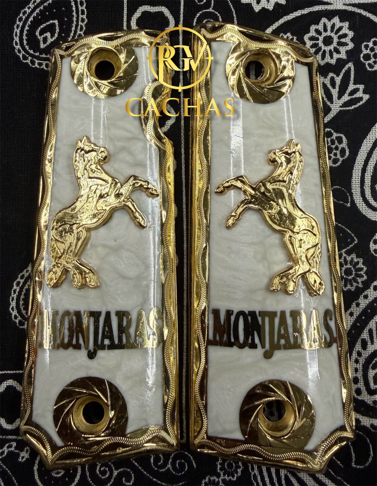 1911 Full Size Custom Name Colt Horse Grips