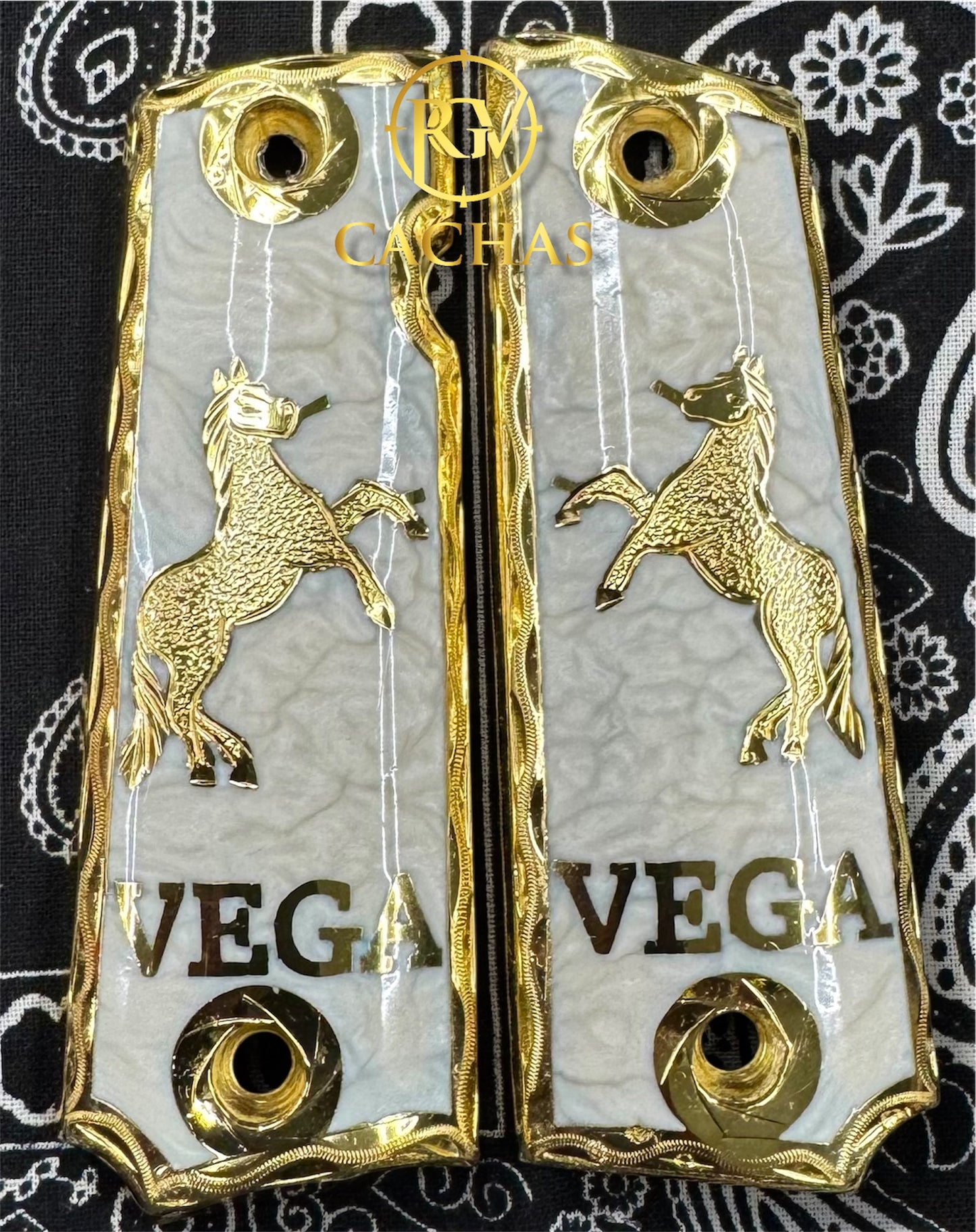 1911 Full Size Custom Name Colt Horse Grips