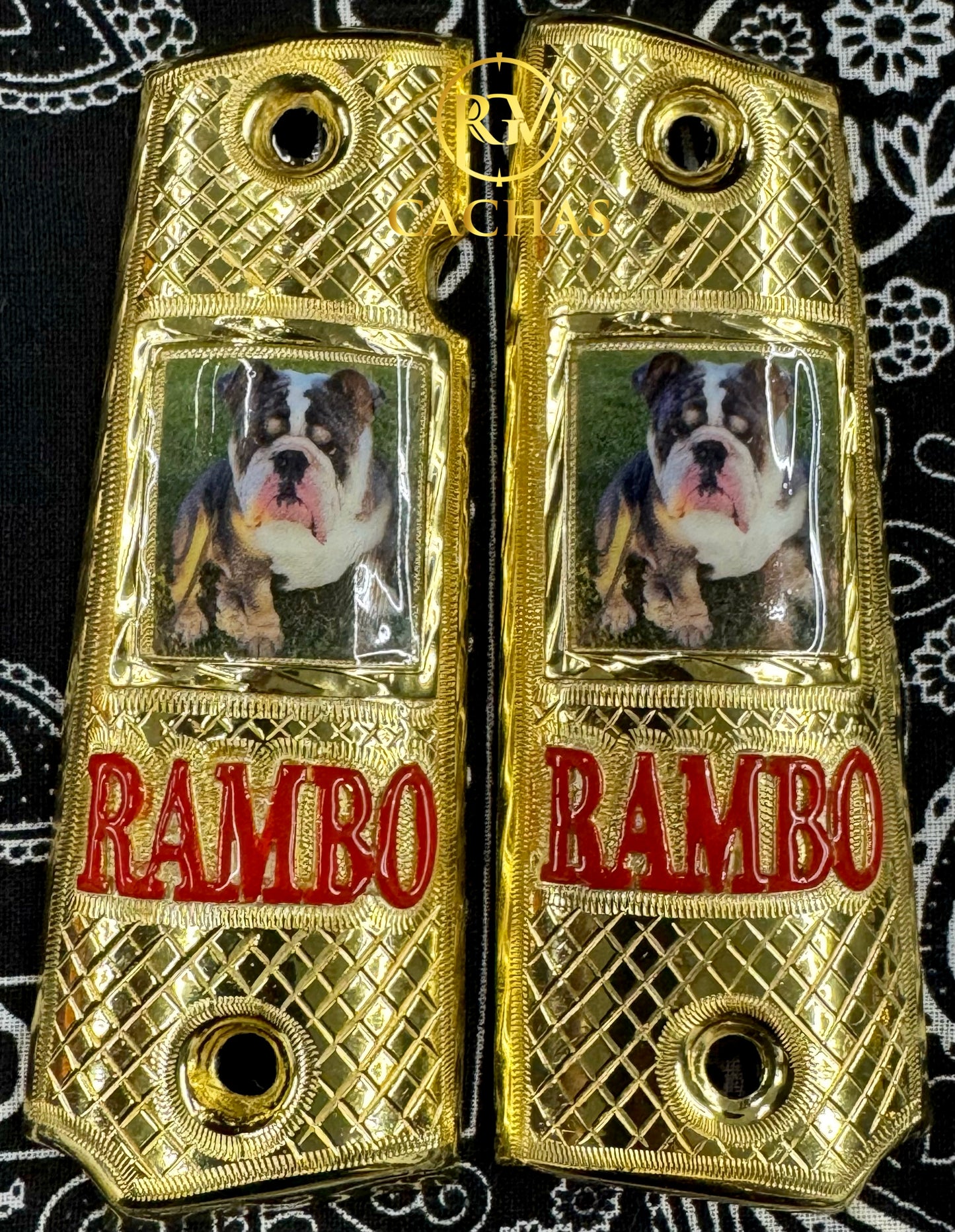 1911 Full Size Custom Name Picture Grips