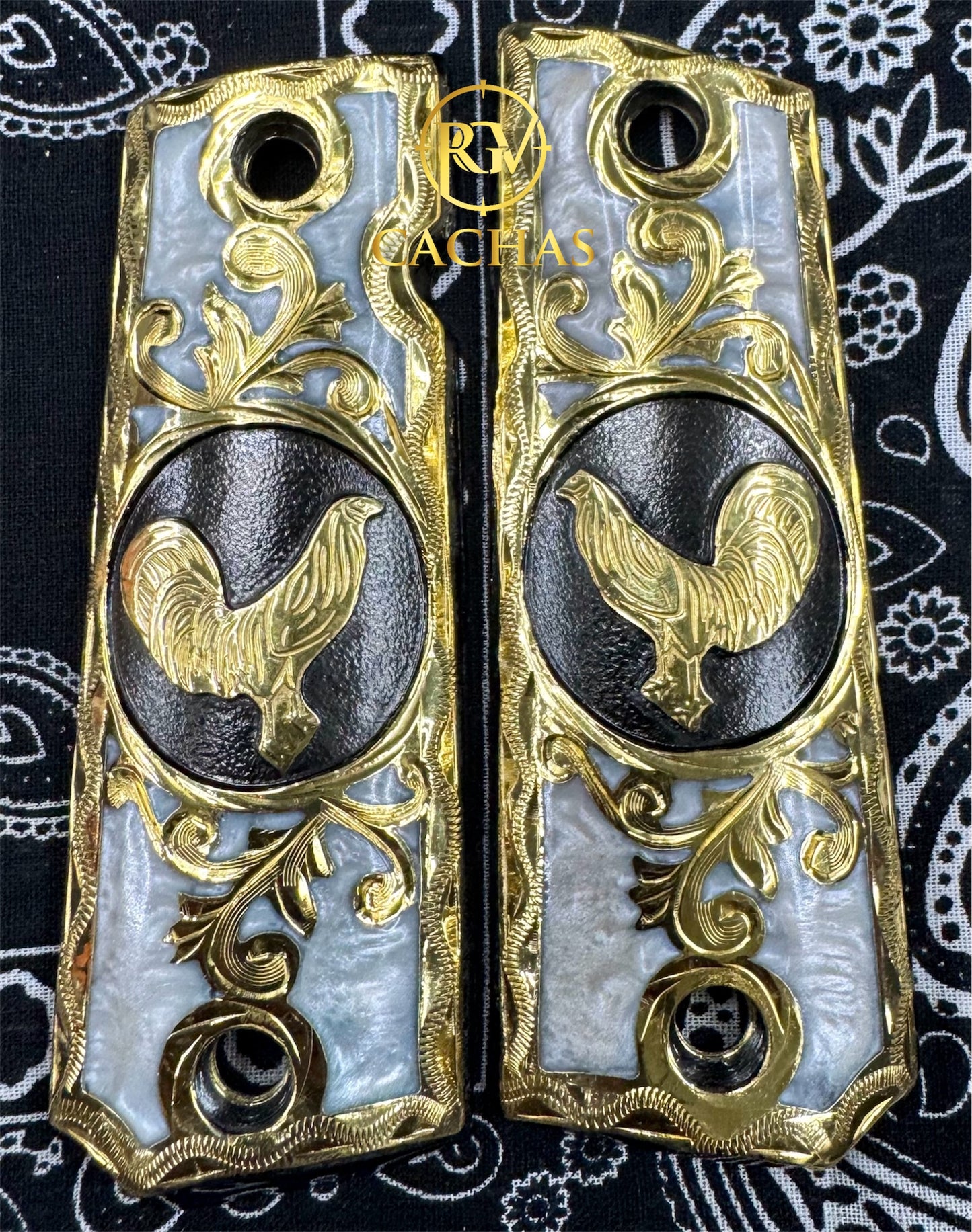1911 Full Size Gallo Scroll Grips