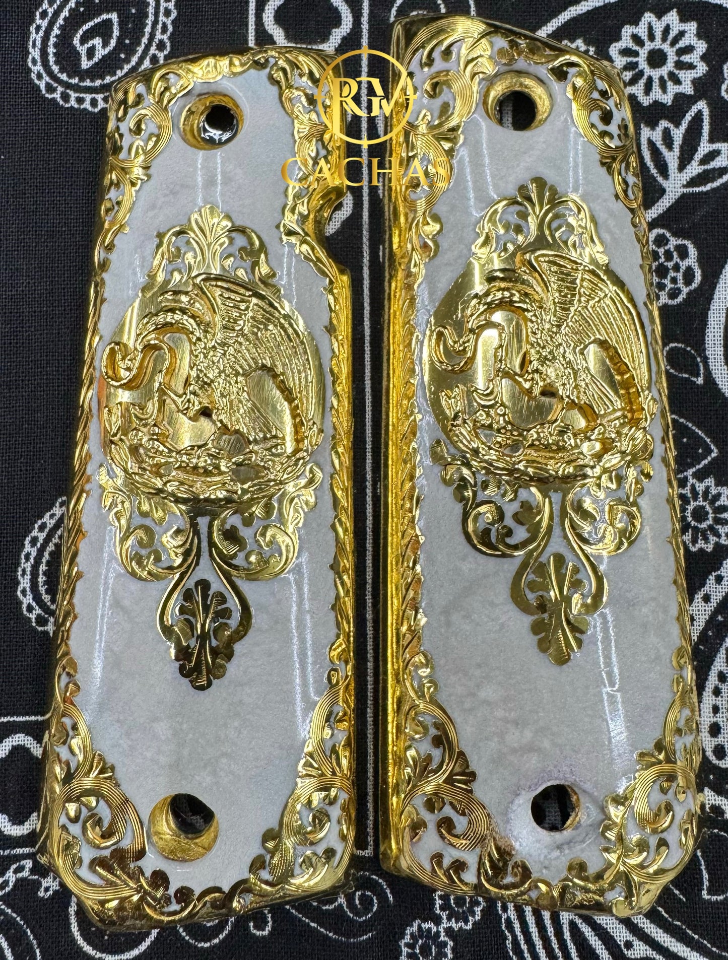 1911 Full Size Mexican Eagle Scroll Grips