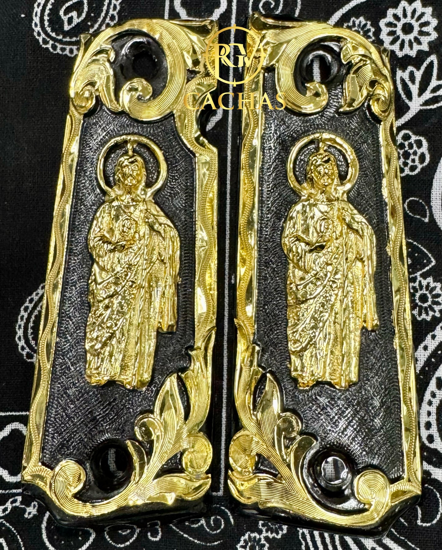 1911 Full Size San Judas Scroll Grips