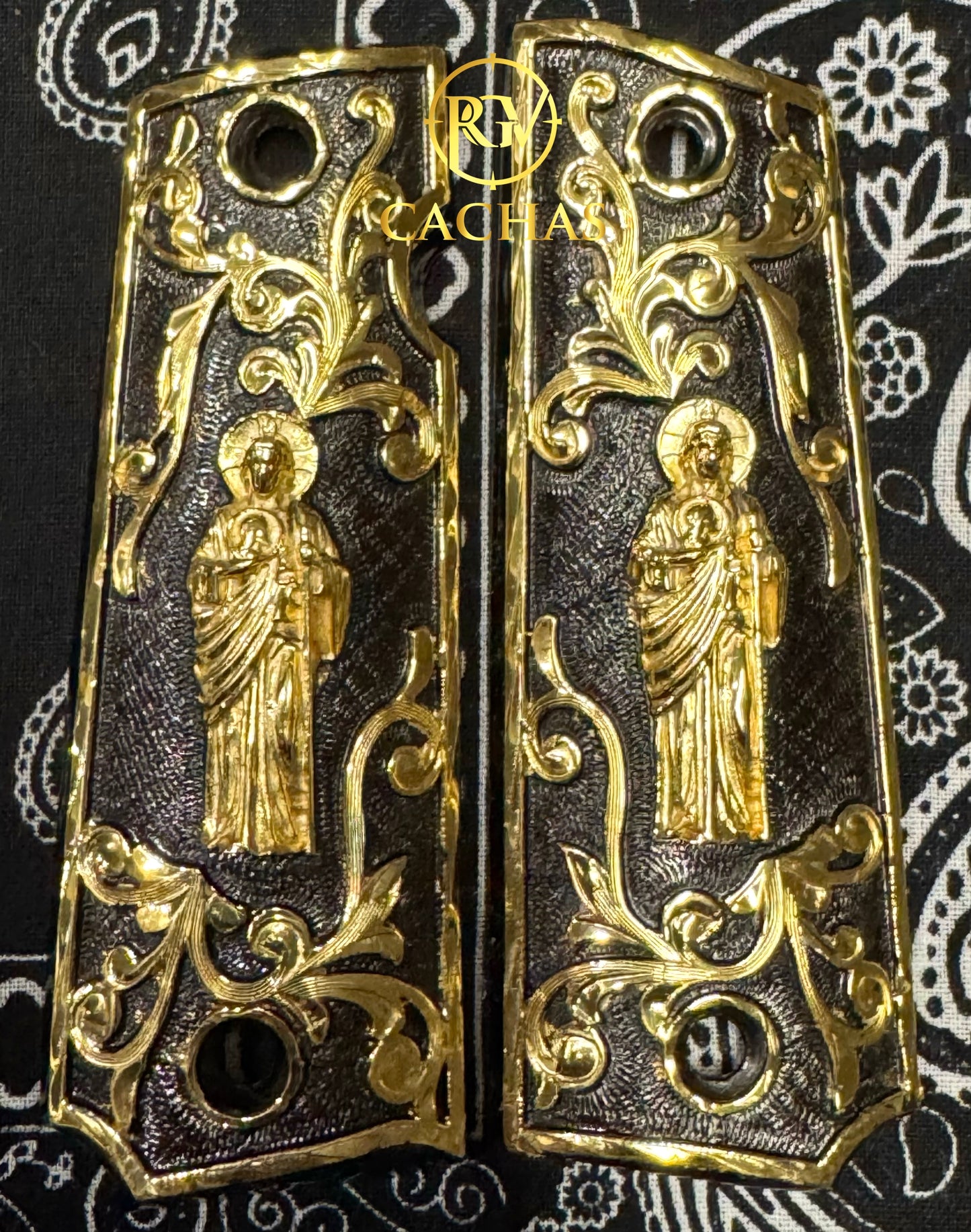 1911 Full Size San Judas Scroll Grips