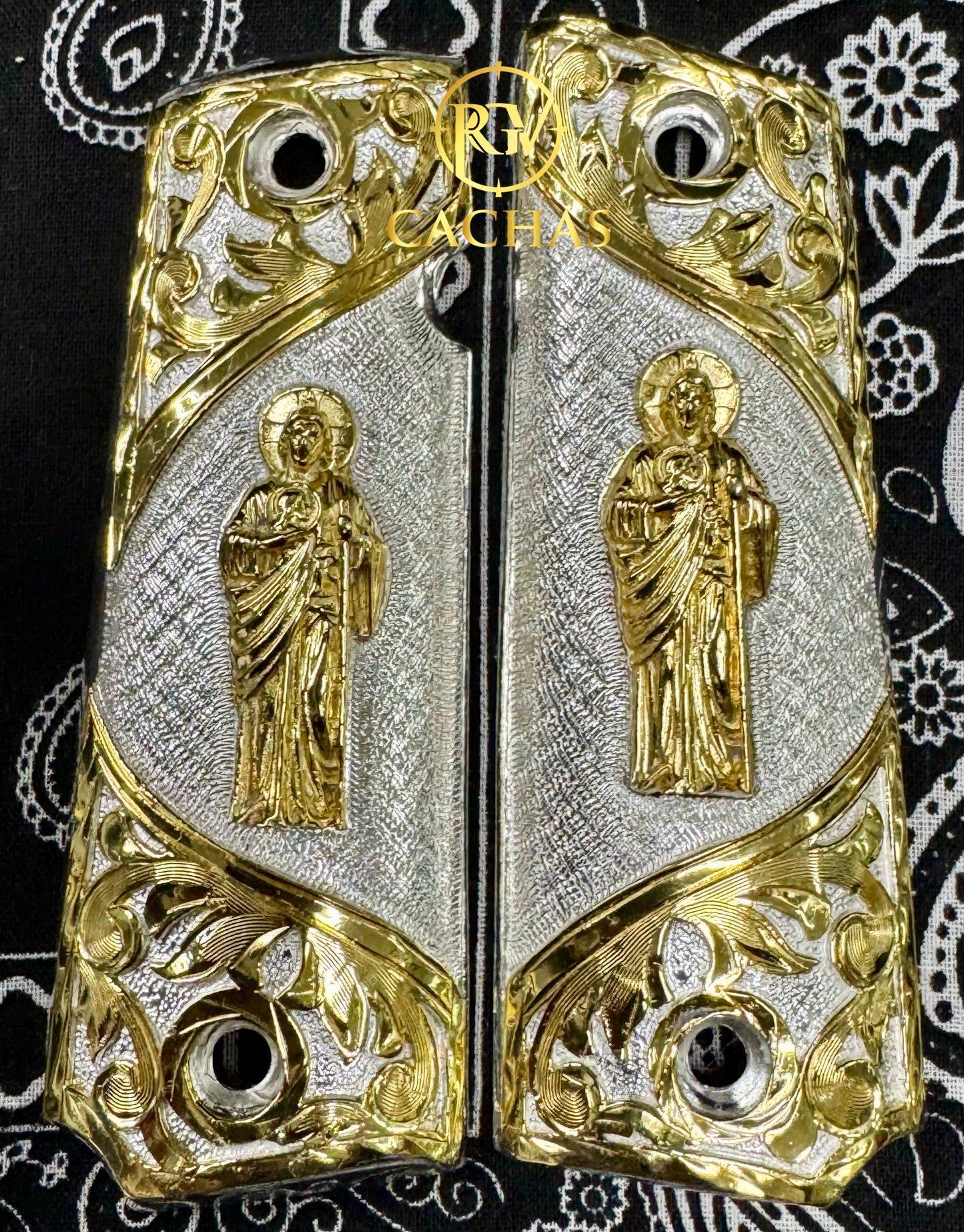 1911 Full Size San Judas Scroll Grips