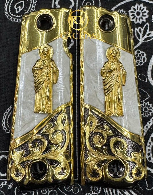 1911 Full Size San Judas Scroll Grips