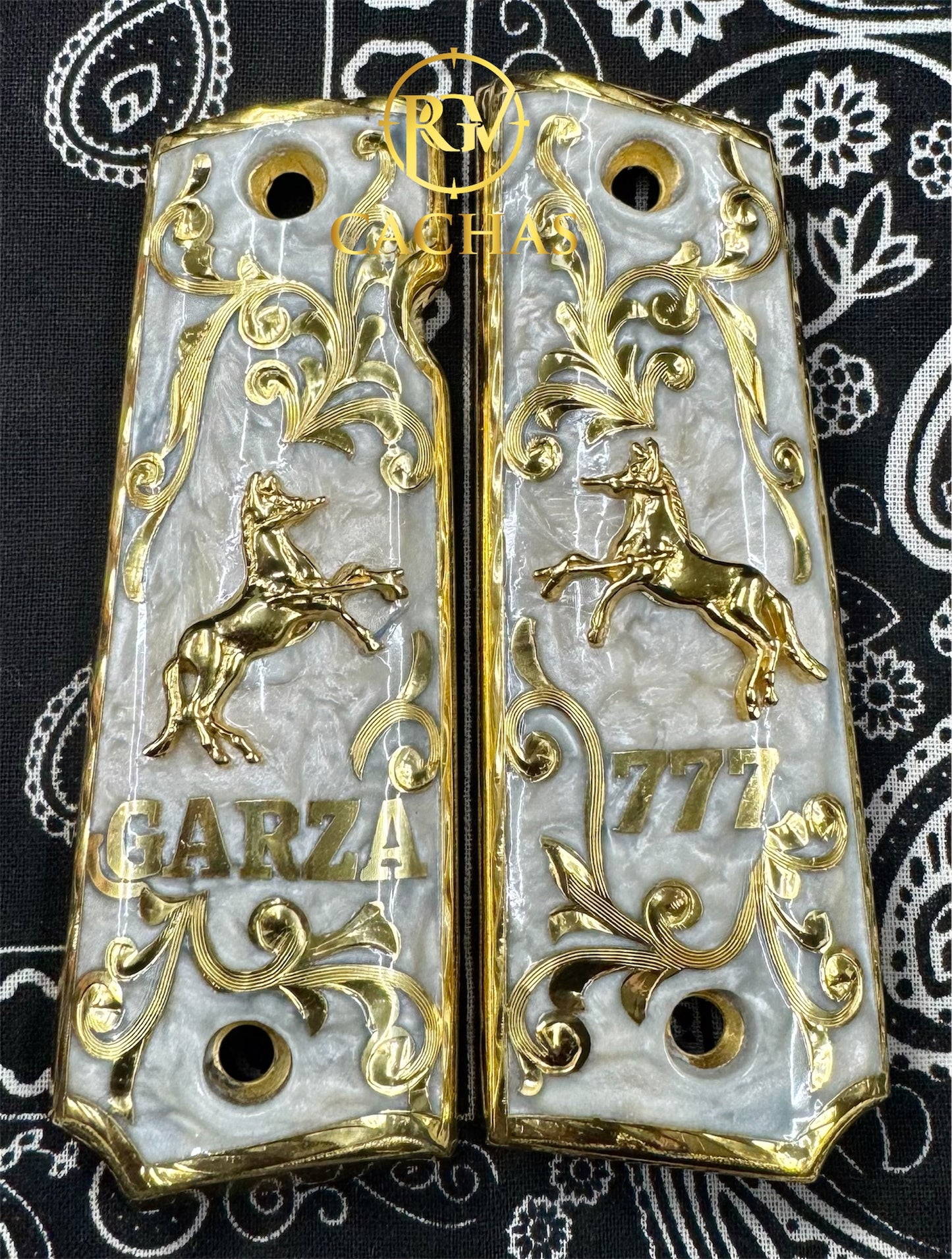 1911 Full Size Custom Name Colt Horse Grips