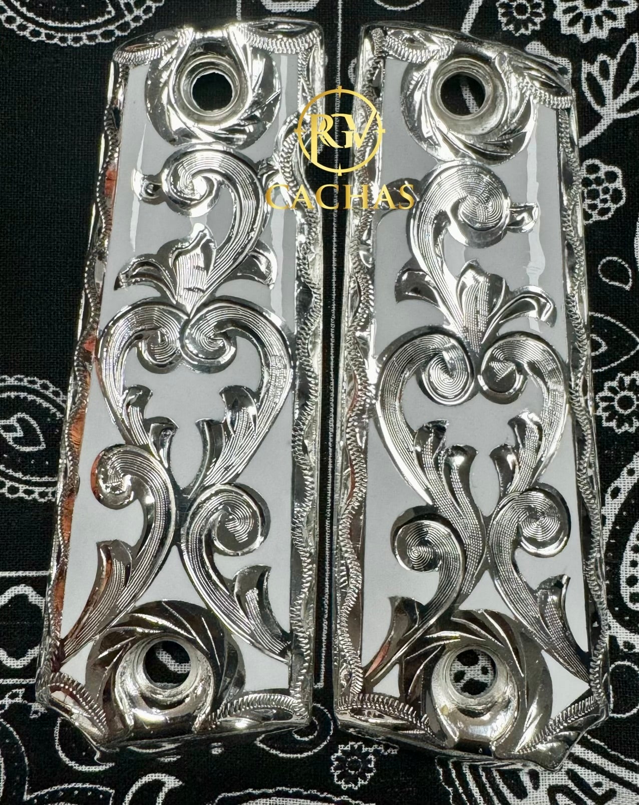 1911 Full Size Scroll Grips