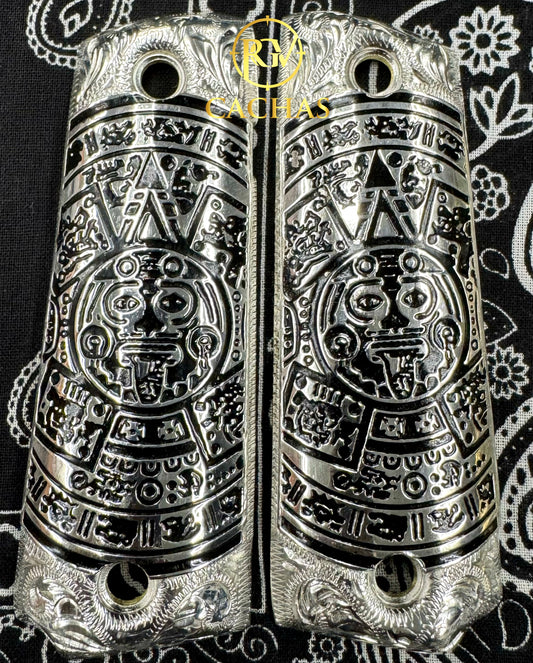1911 Full Size Calendario Azteca Grips