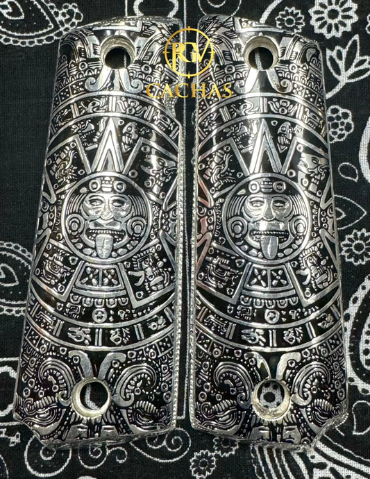 1911 Full Size Calendario Azteca Grips