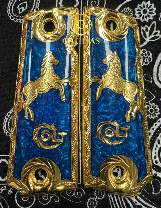 1911 Full Size Horse Colt Logo Grips