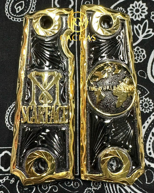 1911 Full Size Scarface The World Is Yours Grips