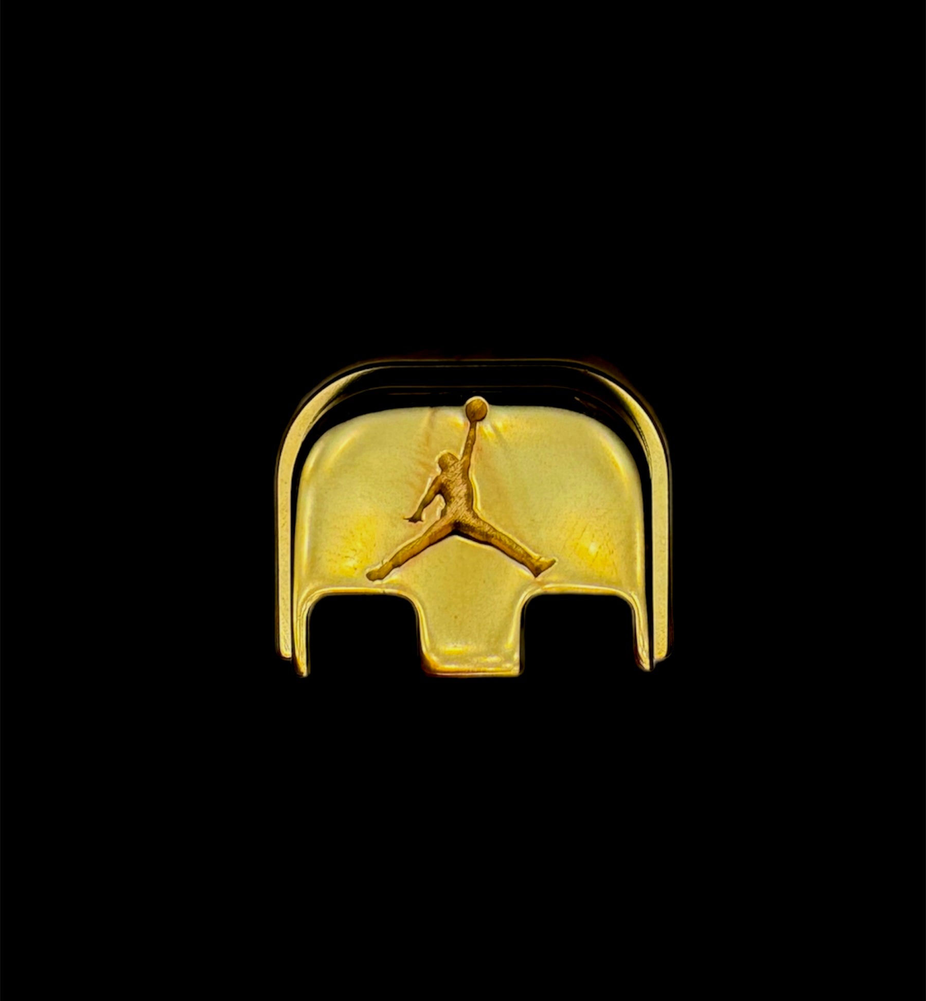 Glock Double Stack Back Plate Air Jordan Logo Gold Guns