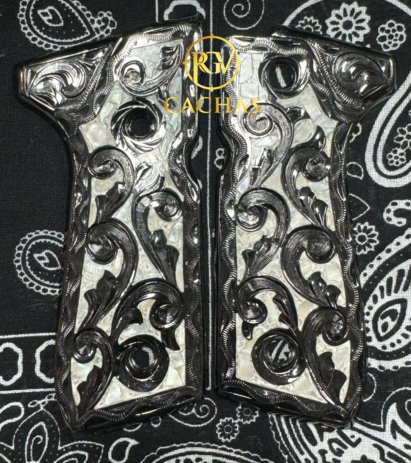 Beretta 92FS/96 Scroll Nacar Grips