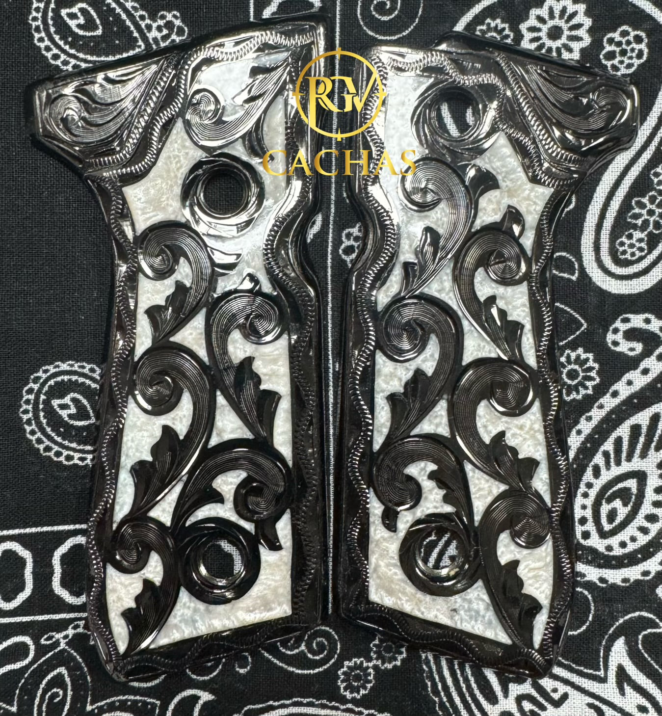Beretta 92FS/96 Scroll Pearl Grips