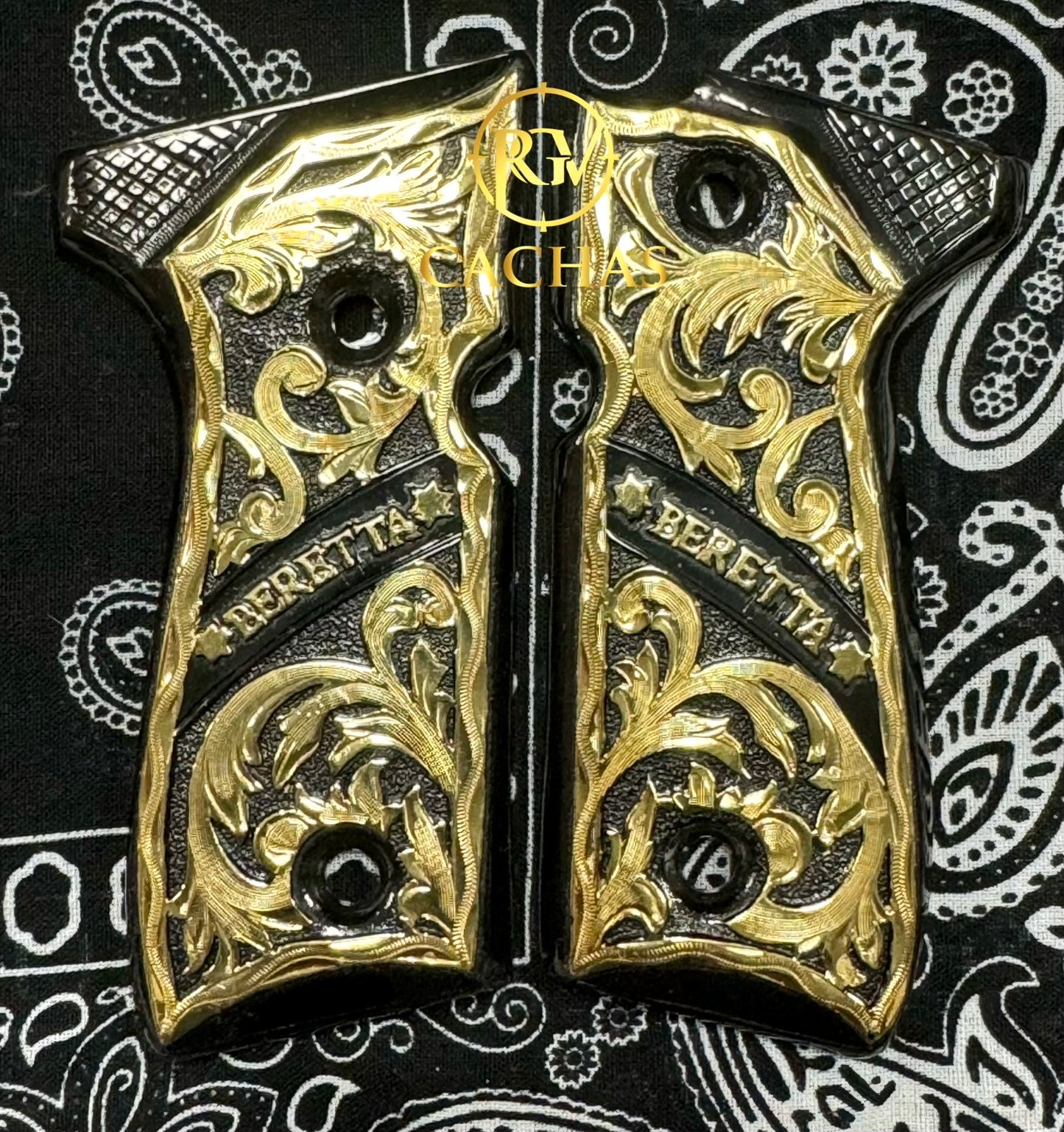 Beretta 92FS/96 Beretta Scroll Grips