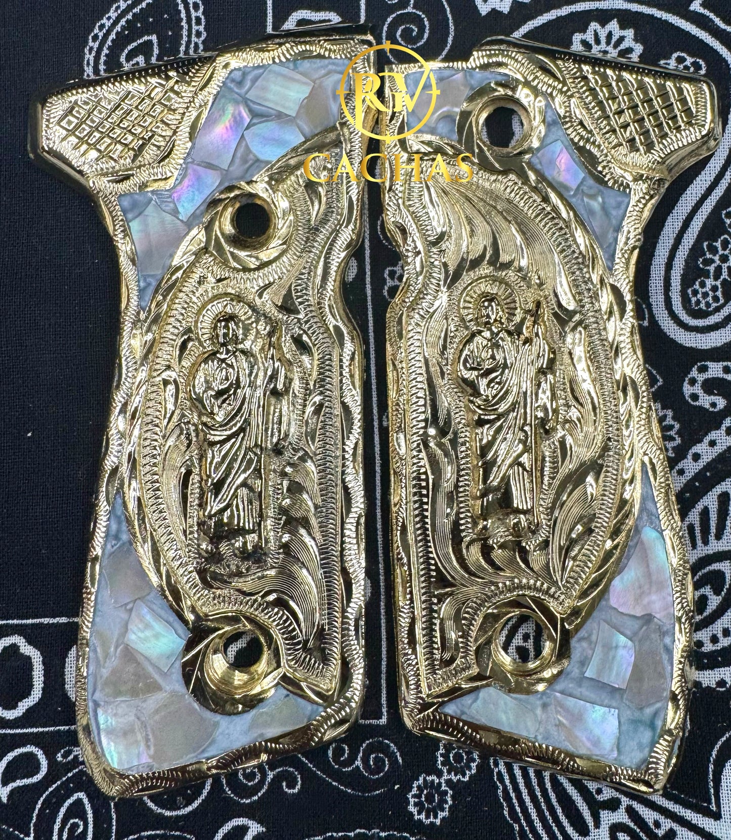 Beretta 92FS/96 San Judas Concha Nacar Grips