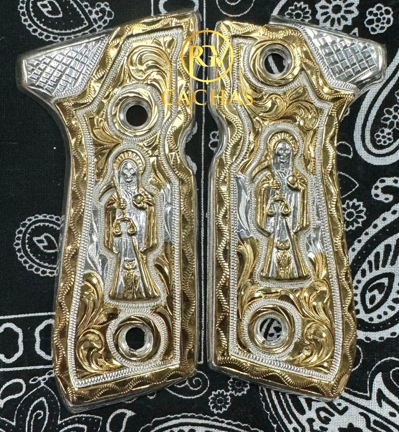 Beretta 92FS/96 Santa Muerte Grips