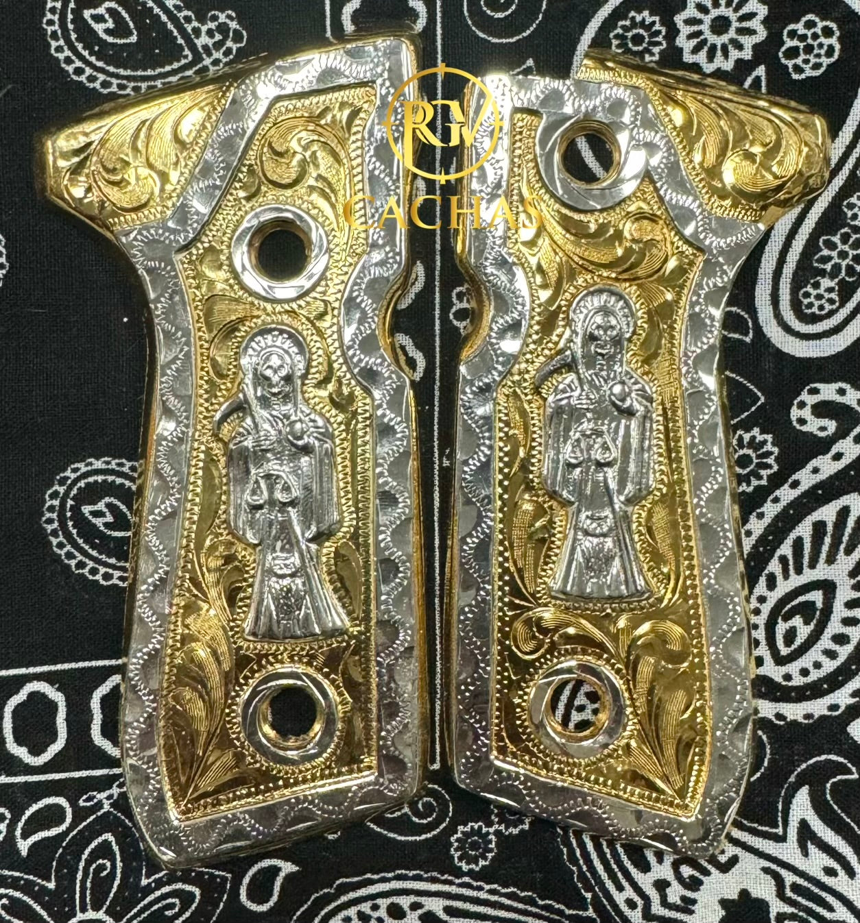 Beretta 92FS/96 Santa Muerte Grips