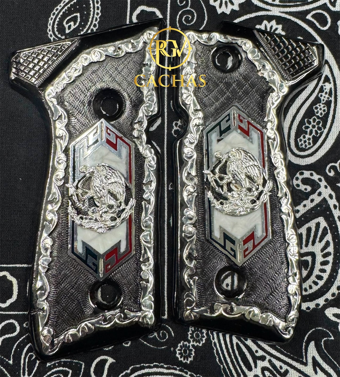 Beretta 92FS/96 Mexico Flag Eagle Grips