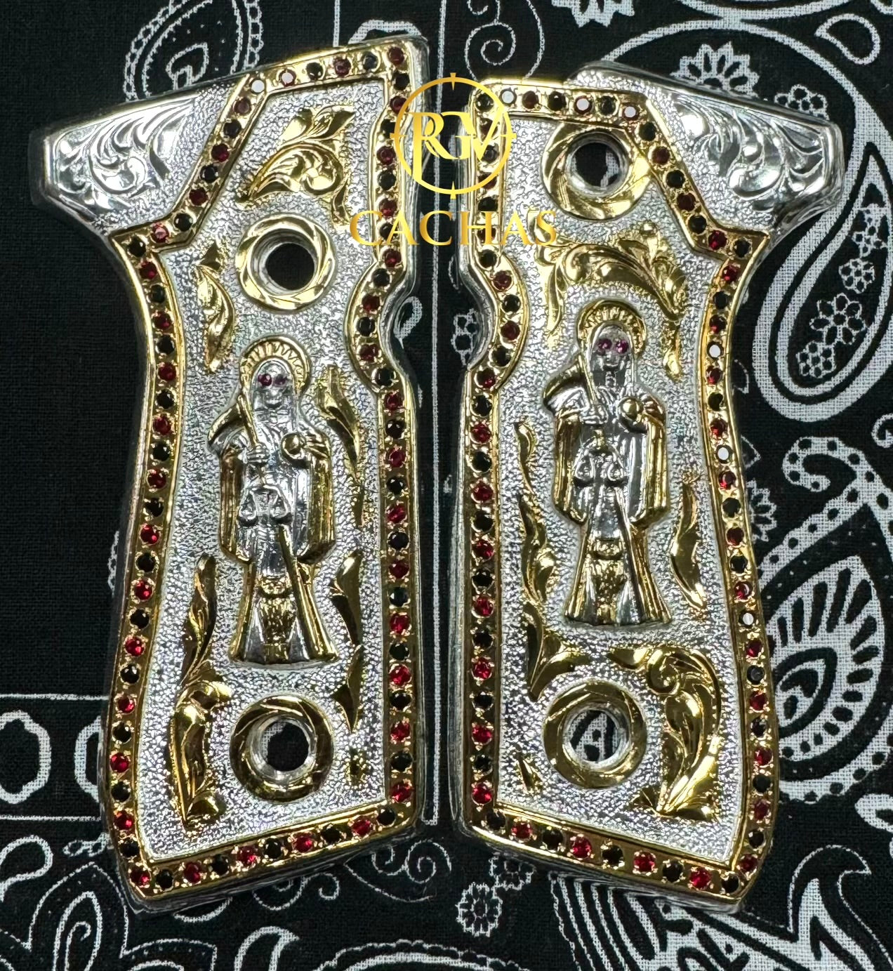 Beretta 92FS/96 Santa Muerte Stone Grips