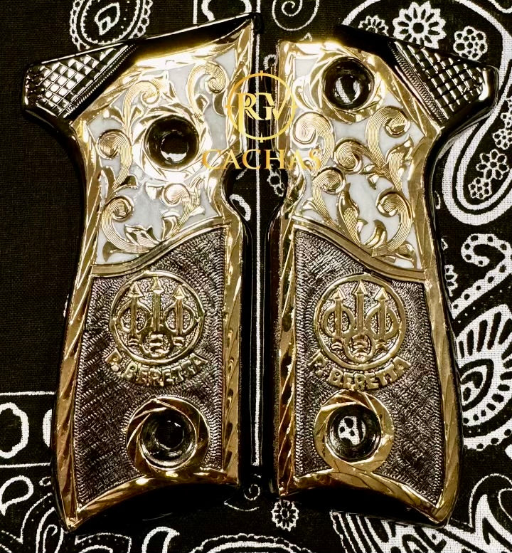 Beretta 92FS/96 P. Beretta Scroll Grips