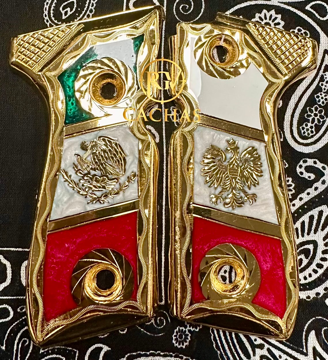 Beretta 92FS/96 Eagle Mexico Flag Grips