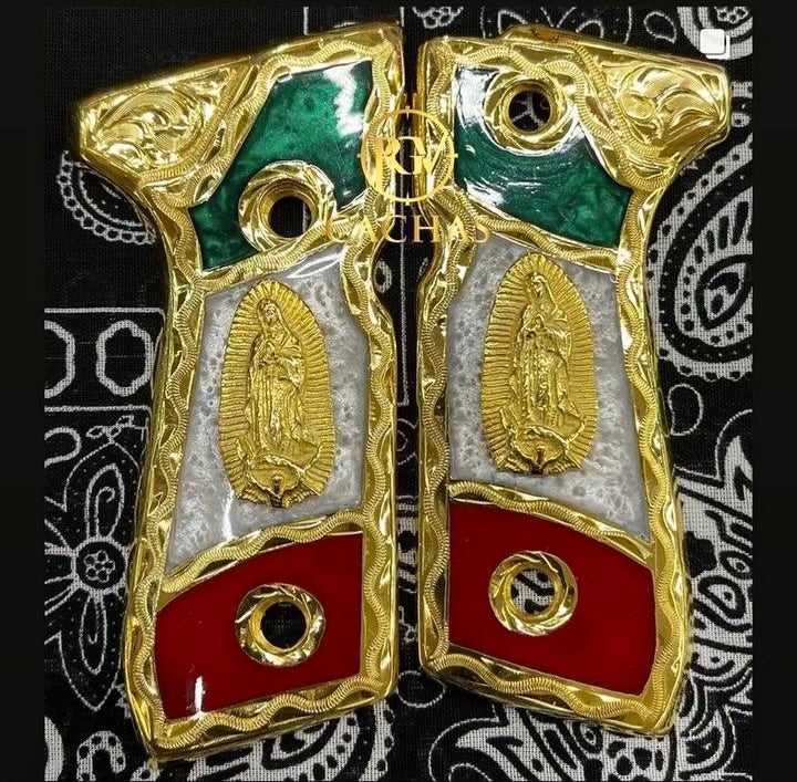 Beretta 92FS/96 Virgin Mary Mexico Flag Grips