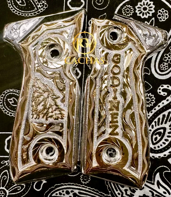 Beretta 92FS/96 Custom Wolf Godinez Grips