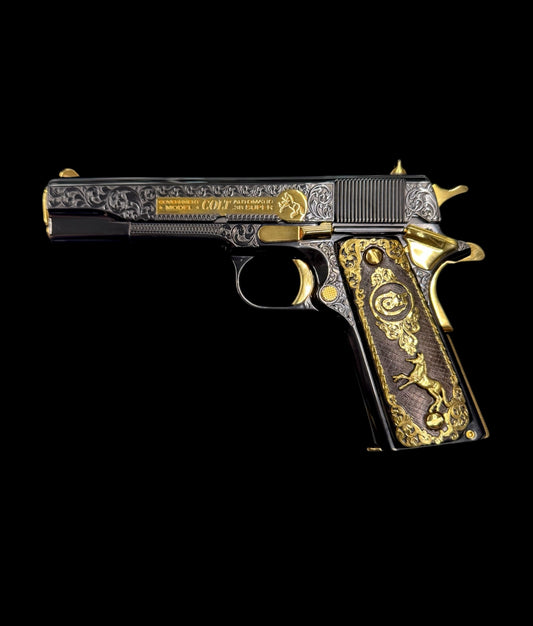 Colt 1911 Government 38 Super high polish blued