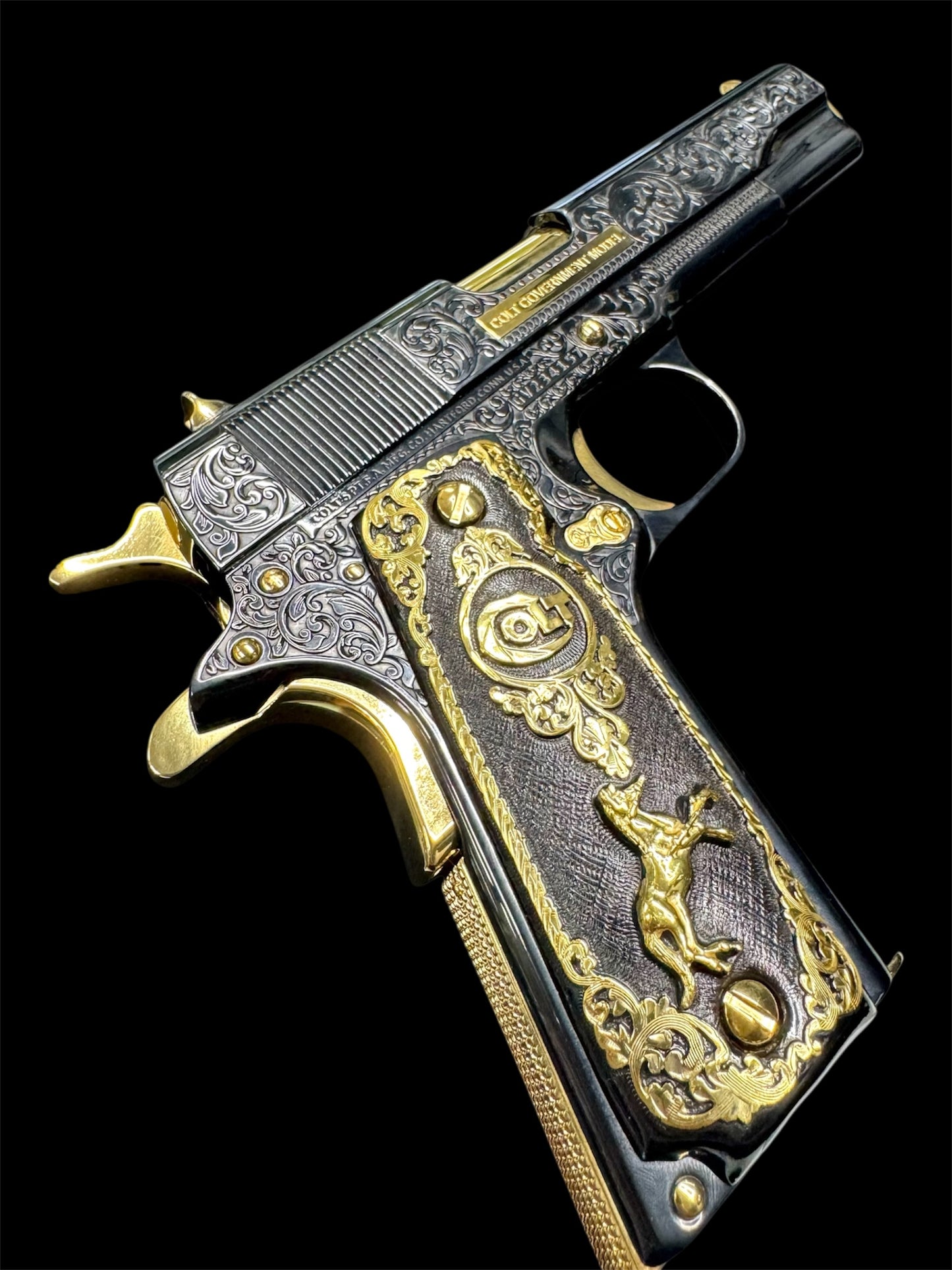 Colt 1911 Government 38 Super high polish blued