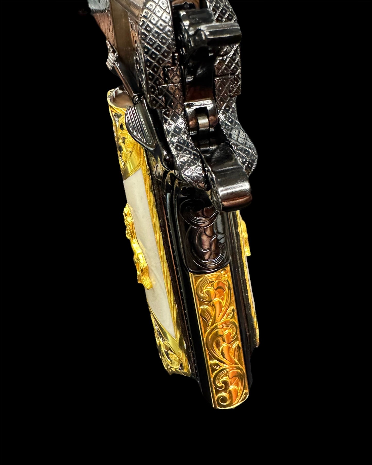 Colt 1911 Government 38 Super Blued Scrolls