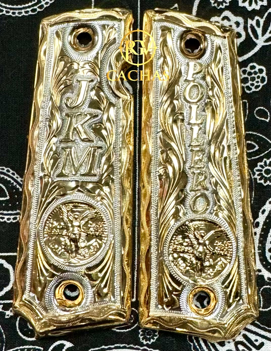 1911 Full Size Custom Initial Name Centenario Grips