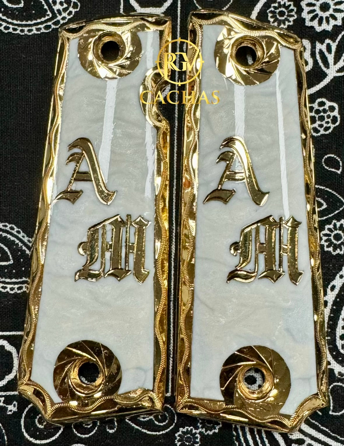 1911 Full Size Custom Initial Grips