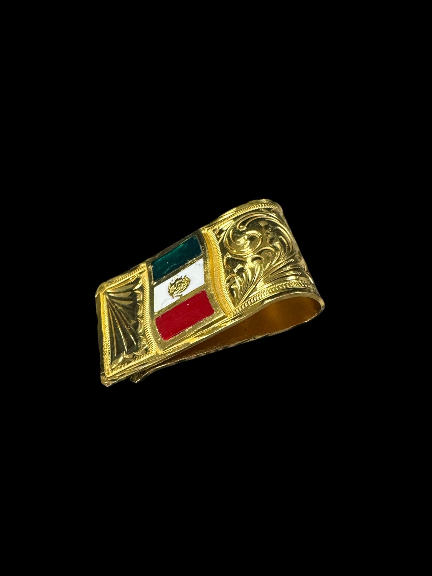 Mexico Flag Scroll Money Clip