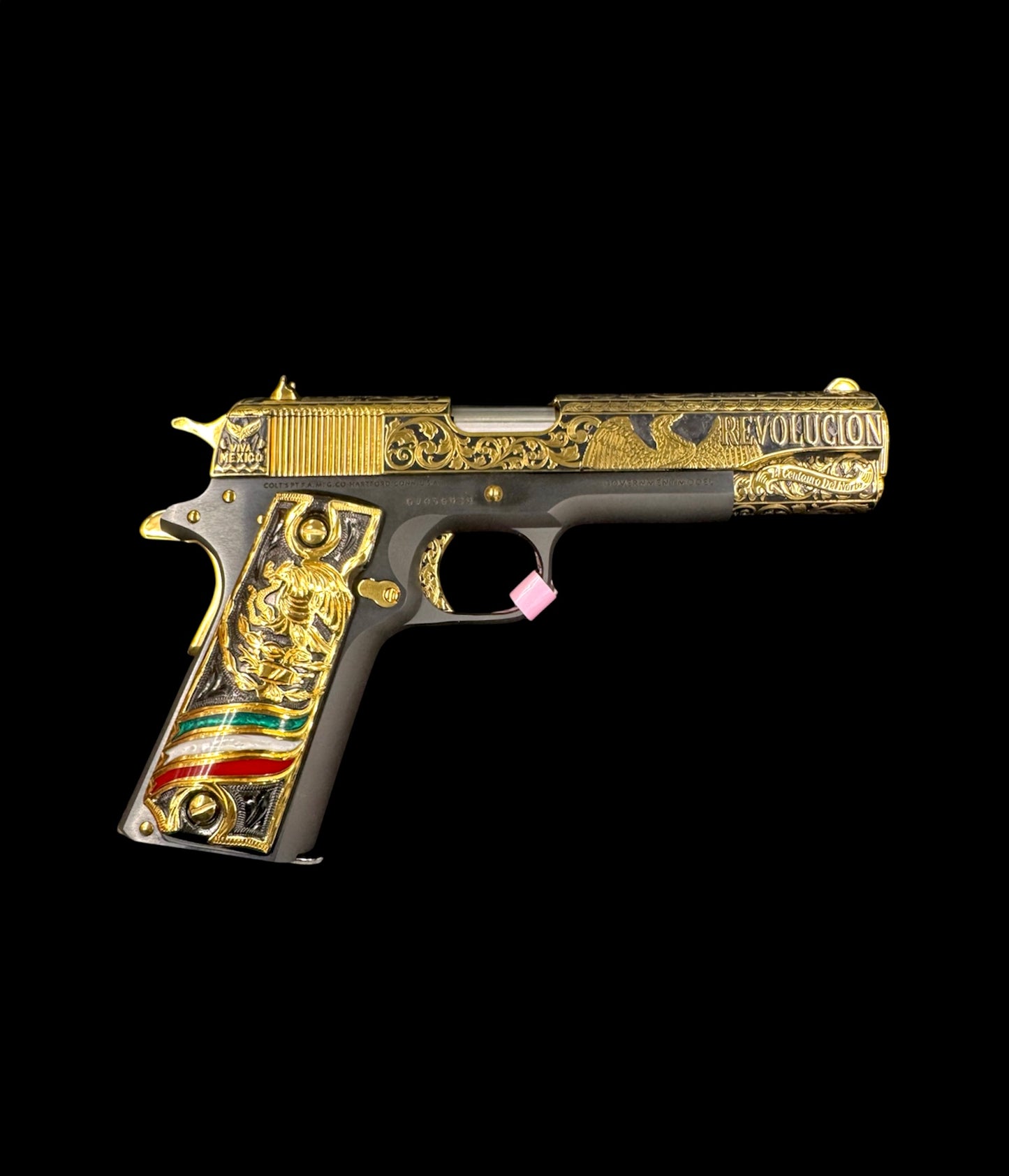 Colt 1911 Government 38 Super Pancho Villa Inked