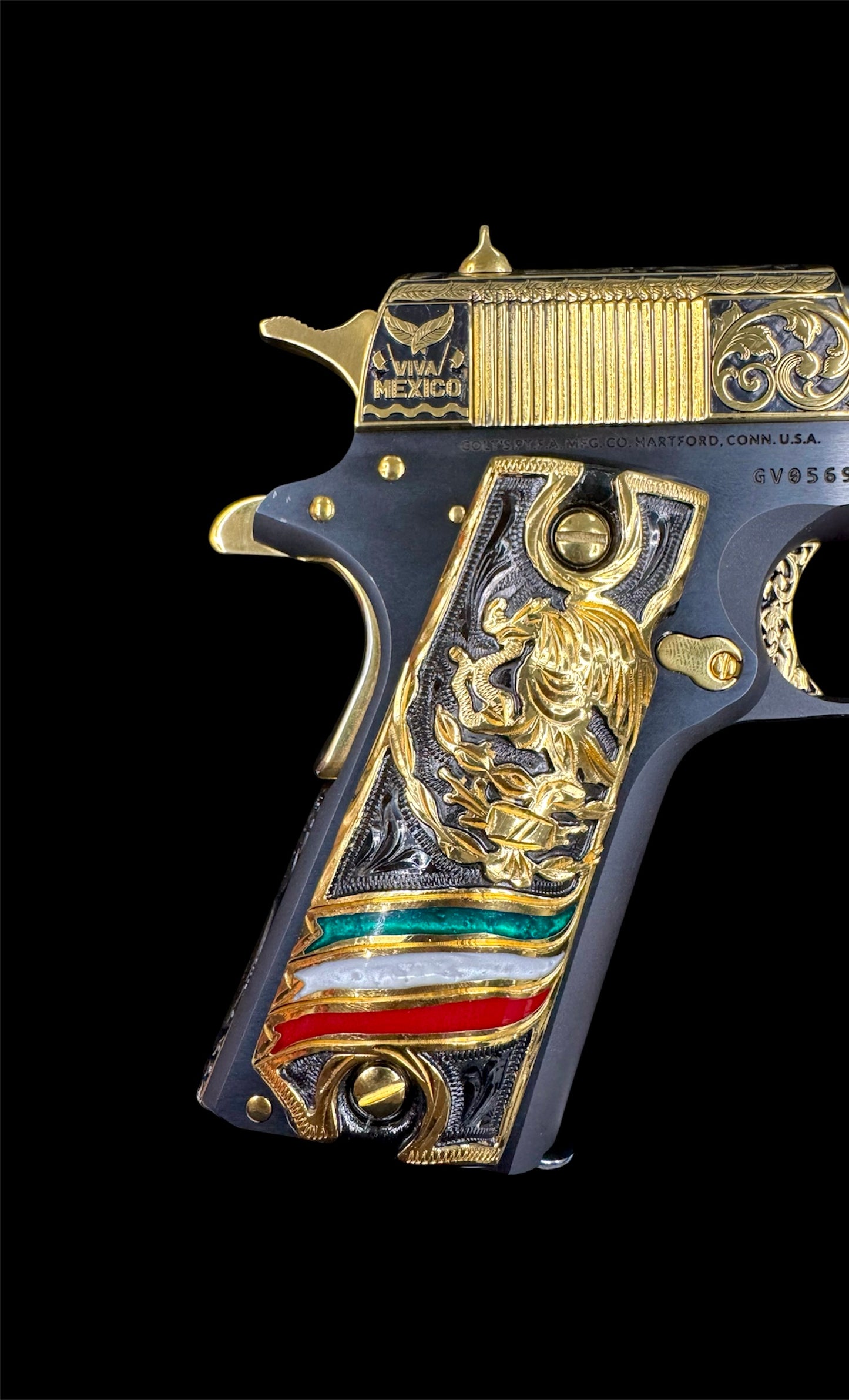 Colt 1911 Government 38 Super Pancho Villa Inked