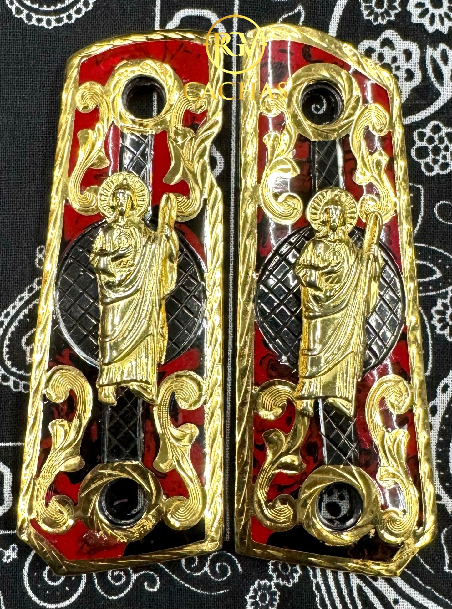 1911 Compact Size San Judas Grips