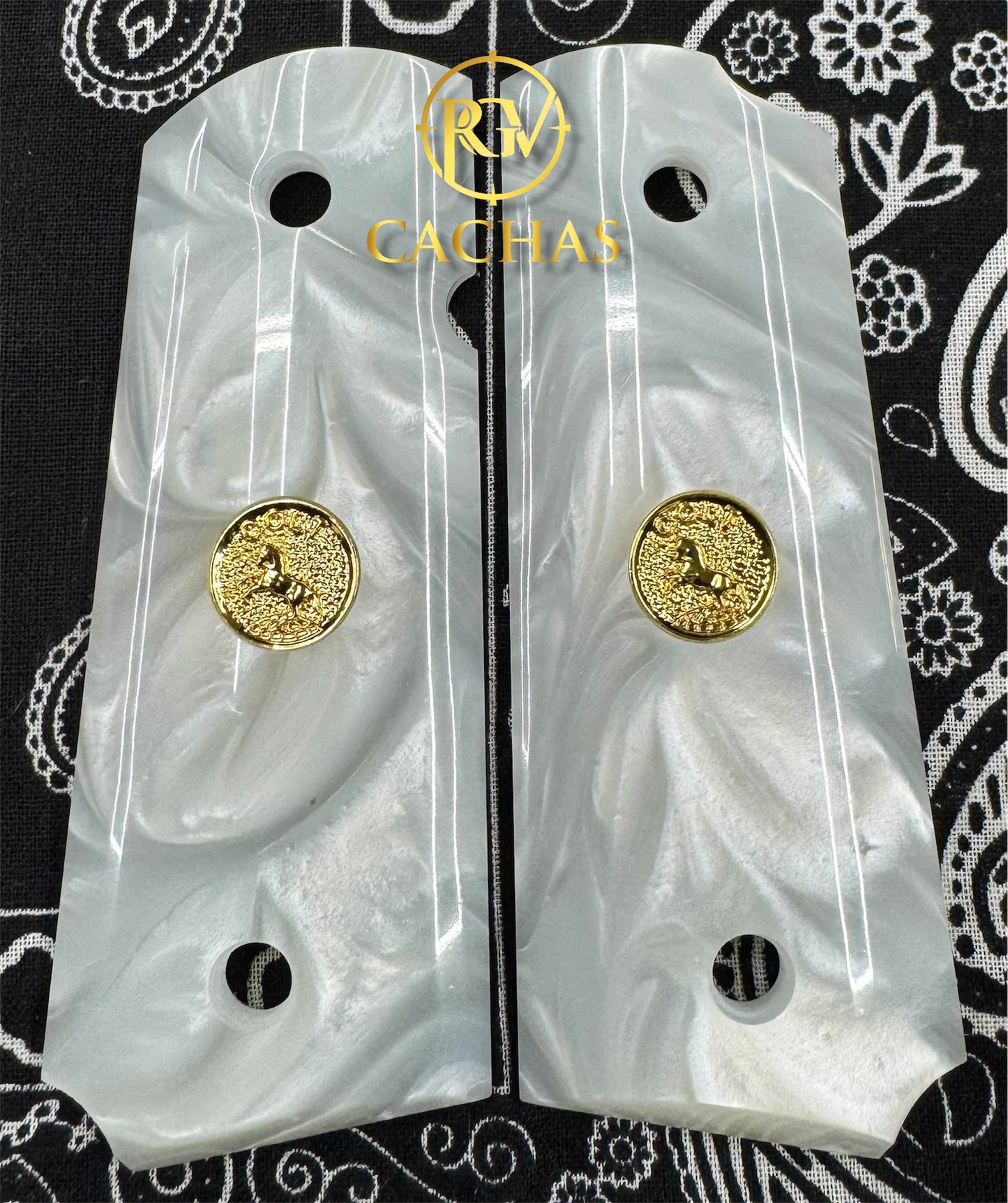 1911 Compact Size Colt Horse Resin Grips