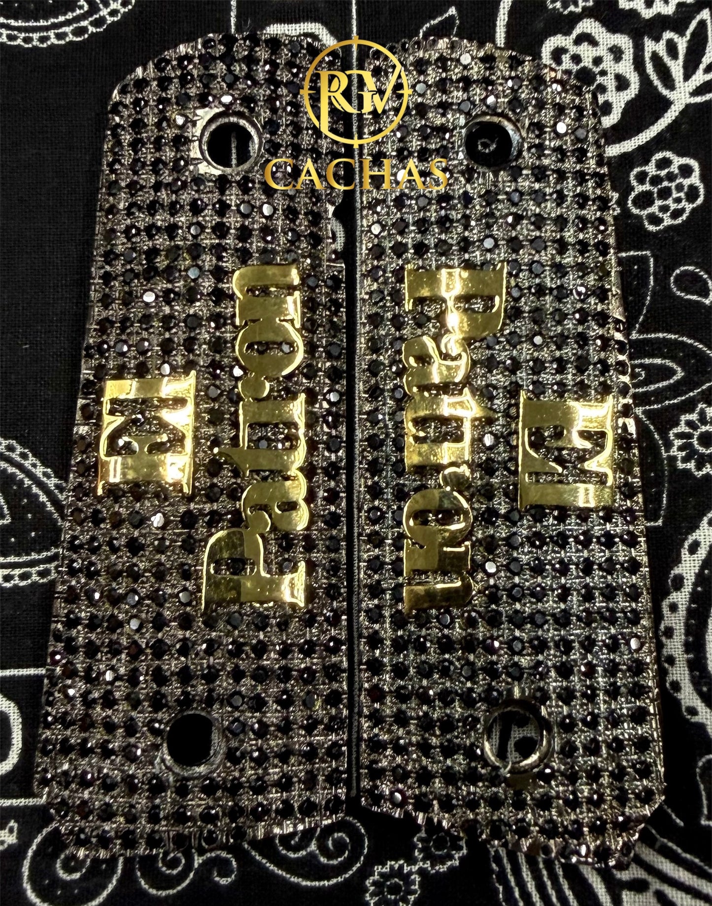 1911 Compact Size "El Patron" CZ Grips