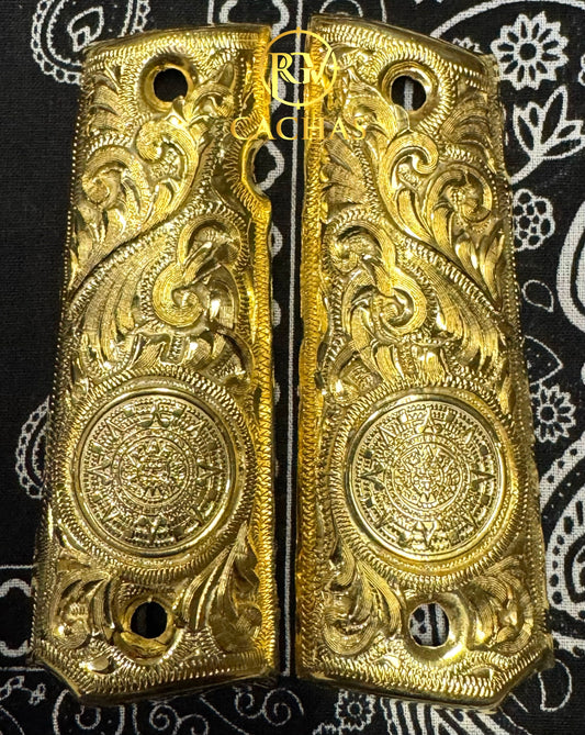 1911 Full Size Calendario Azteca Grips